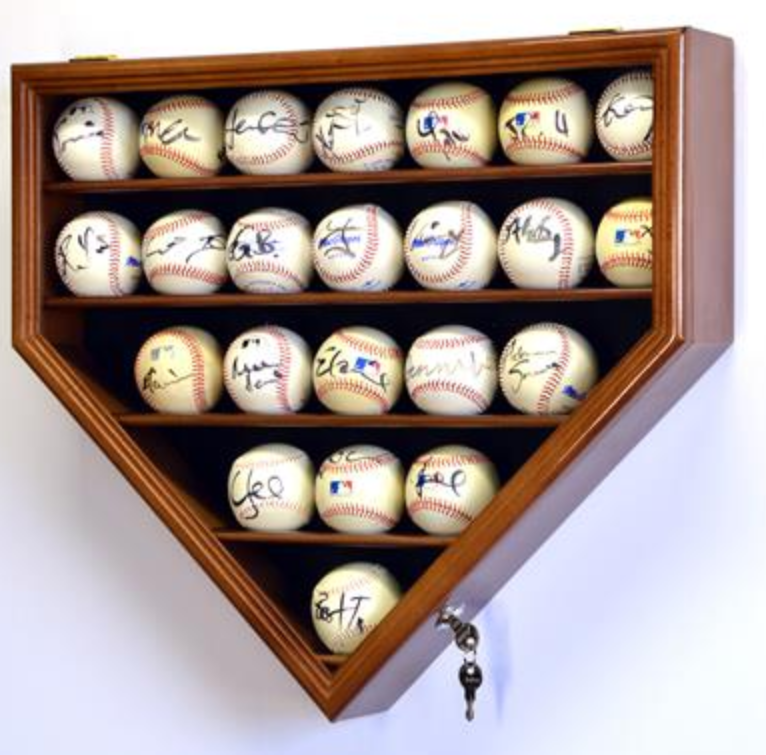 23 Baseball Display Case Cabinet