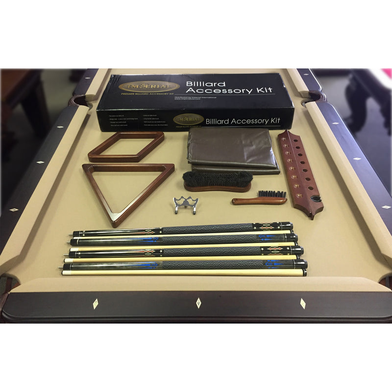 (Antique Walnut) IMPERIAL GOLD BILLIARD ACCESSORY KIT