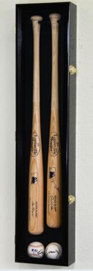 2 Baseball Bat Display Case — ManCave-Decor.com