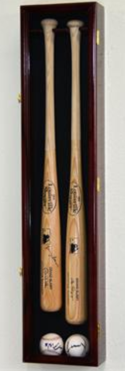 2 Baseball Bat Display Case