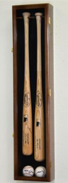 2 Baseball Bat Display Case