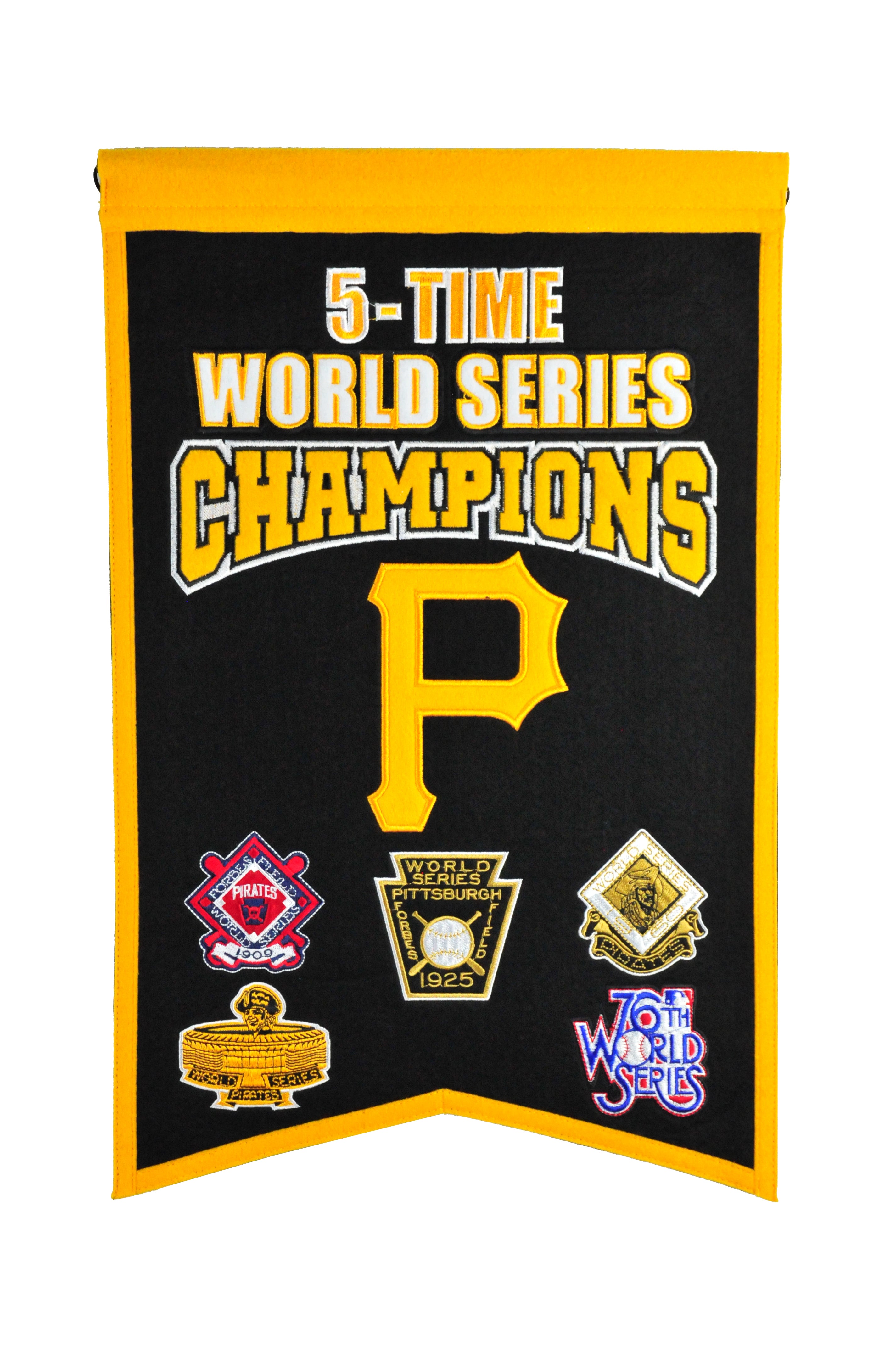 Pittsburgh Pirates 5 Time WS Champions Banner