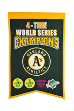 Oakland Athletics 4 Time WS Champions Banner
