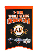 San Francisco Giants 3 Time WS Champions Banner