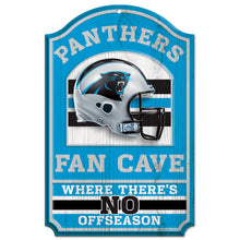 Carolina Panthers Wood Sign - 11"x17" Fan Cave Design