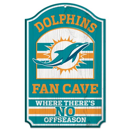 Miami Dolphins Wood Sign - 11