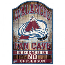 Colorado Avalanche Sign 11x17 Wood Fan Cave Design - Special Order