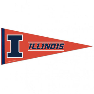 Illinois Fighting Illini Pennant 12x30 Premium Style