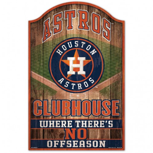 Houston Astros Sign 11x17 Wood Fan Cave Design - Special Order