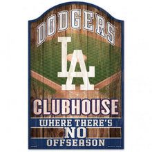 Los Angeles Dodgers Sign 11x17 Wood Fan Cave Design