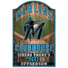 Miami Marlins Sign 11x17 Wood Fan Cave Design - Special Order