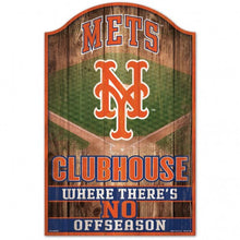 New York Mets Sign 11x17 Wood Fan Cave Design