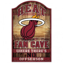Miami Heat Sign 11x17 Wood Fan Cave Design - Special Order