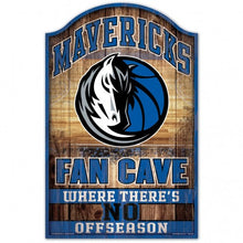 Dallas Mavericks?? Sign 11x17 Wood Fan Cave Design - Special Order