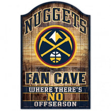 Denver Nuggets Sign 11x17 Wood Fan Cave Design - Special Order