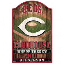 Cincinnati Reds Sign 11x17 Wood Fan Cave Design - Special Order