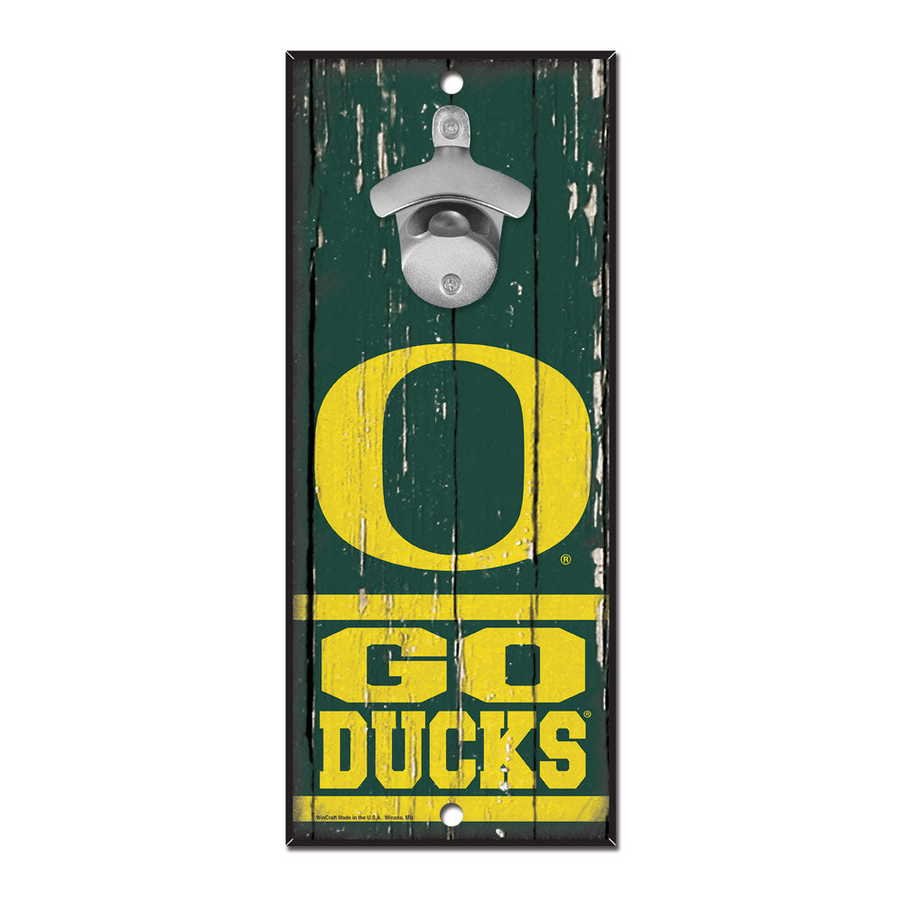 Oregon Ducks Sign Wood 5x11 Bottle Opener