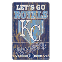Kansas City Royals Sign 11x17 Wood Slogan Design