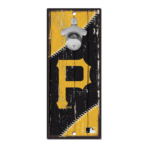 Pittsburgh Pirates Sign Wood 5x11 Bottle Opener - Special Order