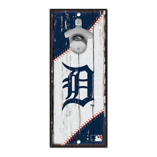 Detroit Tigers Sign Wood 5x11 Bottle Opener - Special Order