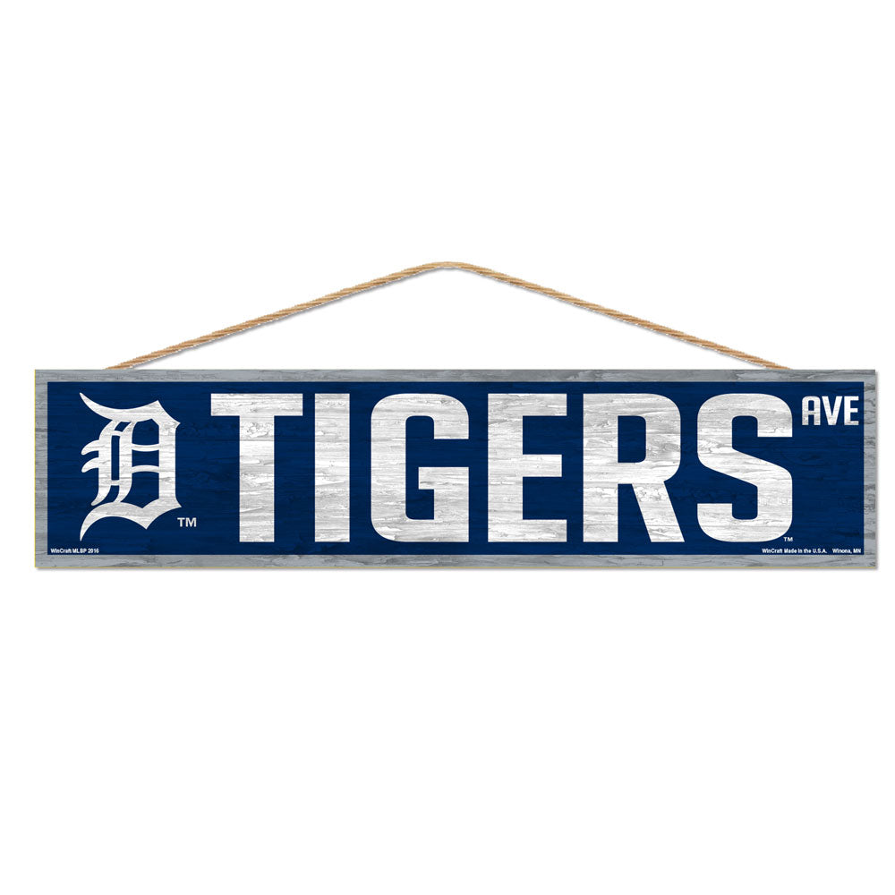 Detroit Tigers Sign 4x17 Wood Avenue Design