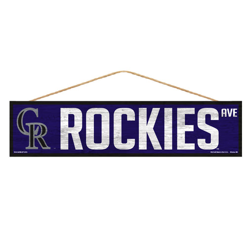 Colorado Rockies Sign 4x17 Wood Avenue Design - Special Order