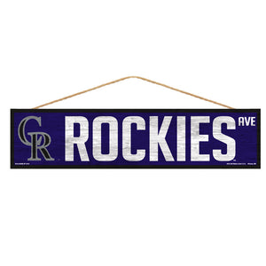 Colorado Rockies Sign 4x17 Wood Avenue Design - Special Order