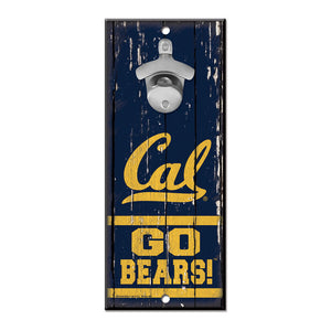 California Golden Bears Sign Wood 5x11 Bottle Opener