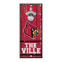 Louisville Cardinals Sign Wood 5x11 Bottle Opener