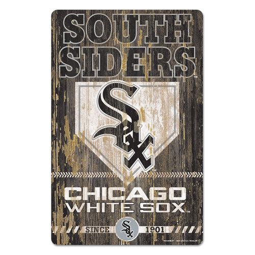 Chicago White Sox Sign 11x17 Wood Slogan Design