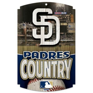 San Diego Padres Country 11"x17" Wood Sign - Special Order