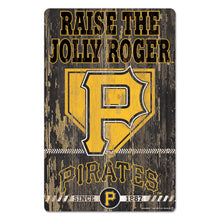 Pittsburgh Pirates Sign 11x17 Wood Slogan Design