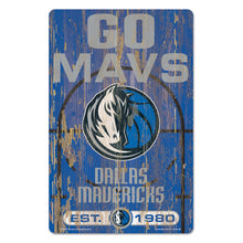 Dallas Mavericks Sign 11x17 Wood Slogan Design