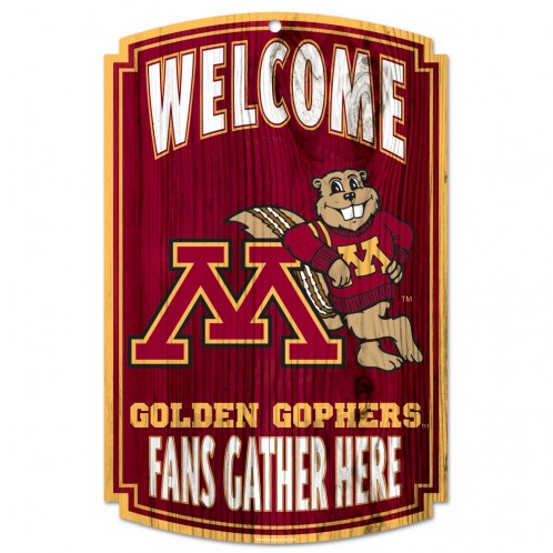 Minnesota Golden Gophers Wood Sign - Special Order