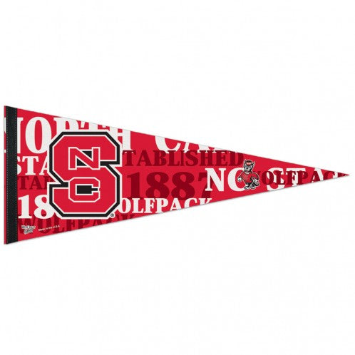 North Carolina State Wolfpack Pennant 12x30 Premium Style