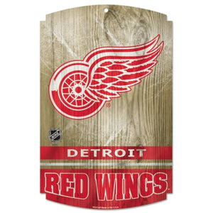Detroit Red Wings Wood Sign - 11" x 17" - Special Order