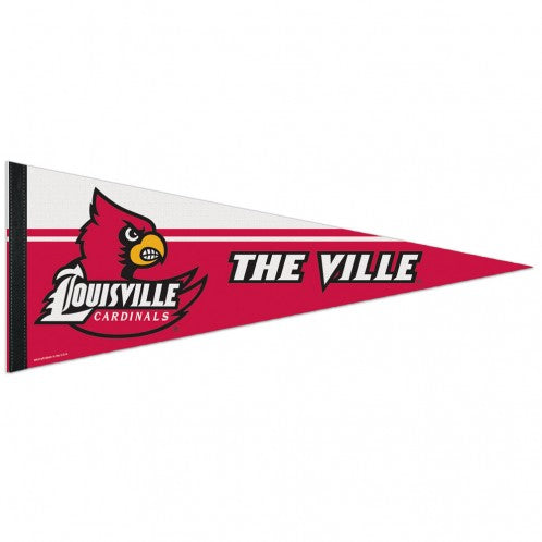 Louisville Cardinals Pennant 12x30 Premium Style