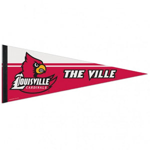 Louisville Cardinals Pennant 12x30 Premium Style