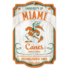 Miami Hurricanes Wood Sign - College Vault - Special Order