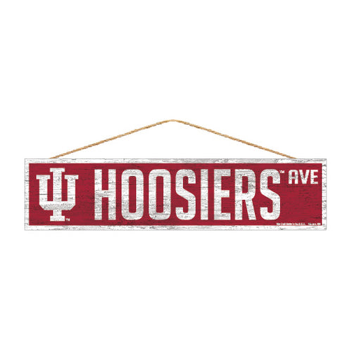 Indiana Hoosiers Sign 4x17 Wood Avenue Design - Special Order