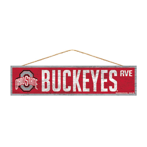 Ohio State Buckeyes Sign 4x17 Wood Avenue Design