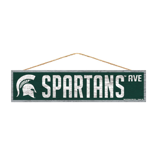 Michigan State Spartans Sign 4x17 Wood Avenue Design - Special Order