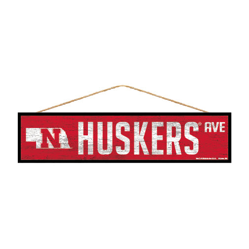 Nebraska Cornhuskers Sign 4x17 Wood Avenue Design