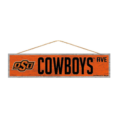 Oklahoma State Cowboys Sign 4x17 Wood Avenue Design