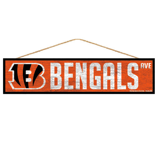Cincinnati Bengals Sign 4x17 Wood Avenue Design