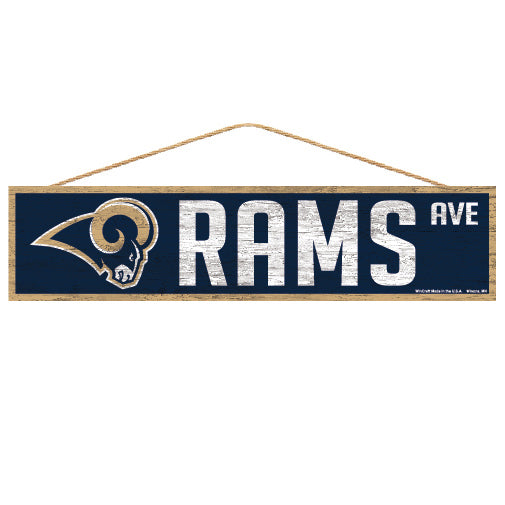 Los Angeles Rams Sign 4x17 Wood Avenue Design