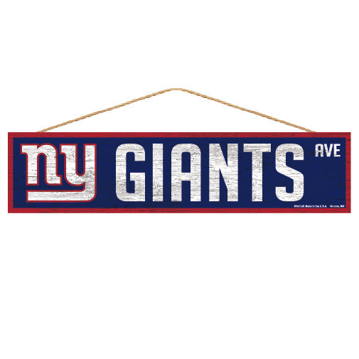 New York Giants Sign 4x17 Wood Avenue Design