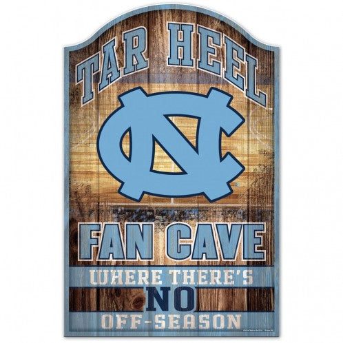 North Carolina Tar Heels Sign 11x17 Wood Fan Cave Design - Special Order