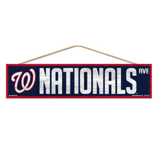 Washington Nationals Sign 4x17 Wood Avenue Design