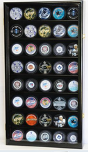 40 Hockey Puck Display Case Cabinet